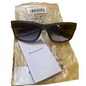 NEW Kenneth Cole Reaction Mens Unisex Wrap Plastic Sunglasses 1246 20B Black